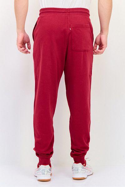 Levi's Men Regular Fit Brand Logo Jogger Pants, Maroon