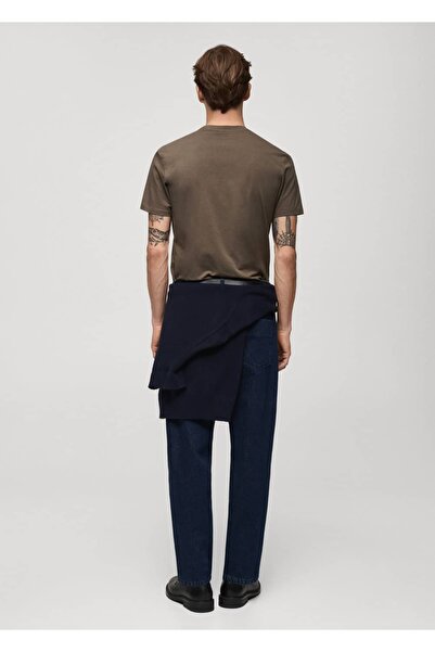 MANGO Man Βαμβακερό μπλουζάκι