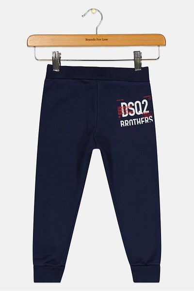 DSquared2 Toddlers Boy Brand Logo Drawstring Jogger Pants, Navy