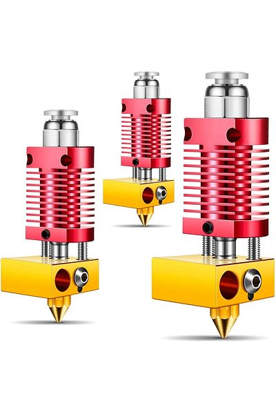AOKIN 3 sets 3sets 3D Printer Extruder Hotend +3 PCS 0.4MM MK8 Nozzles Suitable for CR-10, CR10, CR10S, En