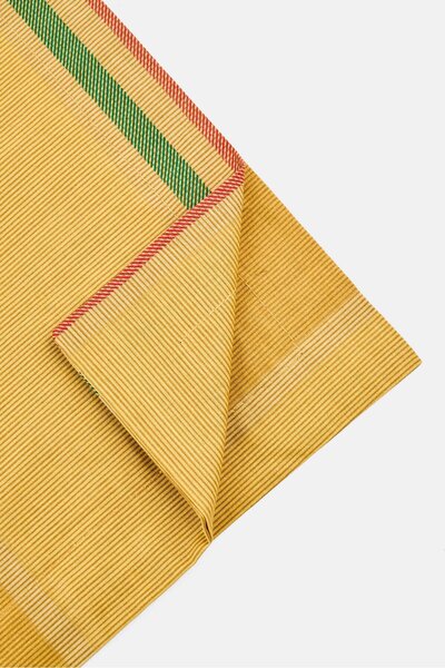 Nautica 3 Pieces Northsail Checkered Double Flatsheet With Pillow Cover Set, Mustard