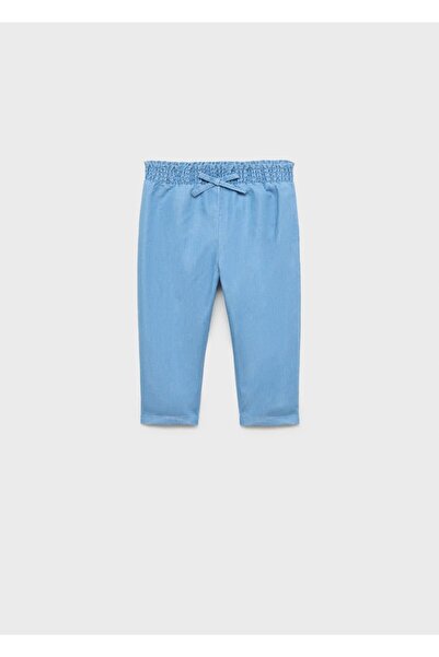MANGO Baby Pants with Ruffles on the Waist