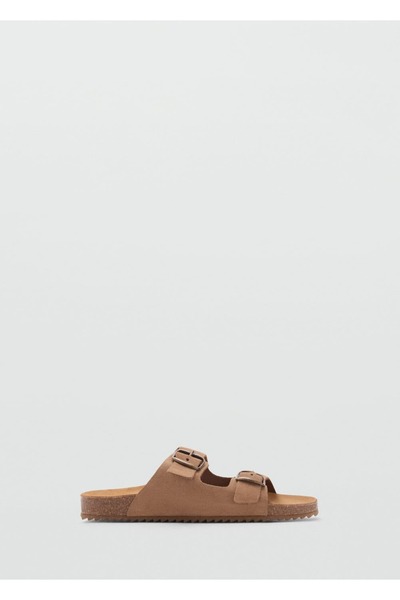 Mango Teen Buckle leather sandals