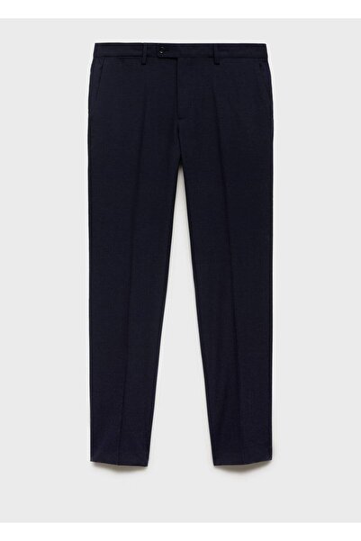 MANGO Man Dar kesim %100 yün pantolon