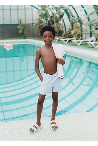 MANGO Kids Çizgili mayo