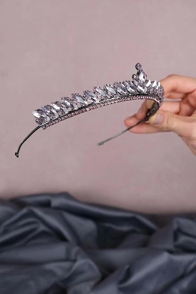 Hayalperest boncuk Pink Thin Shuttle Stone Bridal Henna Crown