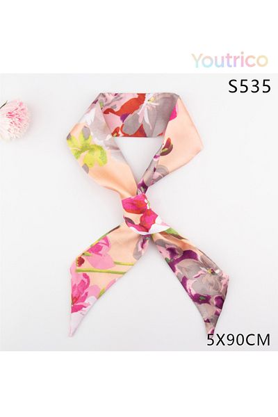 Youtrico Scarf with Flower Patterns