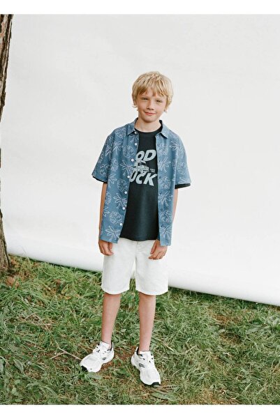 MANGO Kids Denim bermuda şort