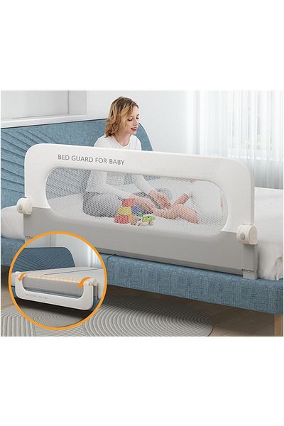 Yelajoy Baby Bed Rails Guard for Toddlers,U-Shape Design,Strong and Secure,for Full Size Bed,150cm