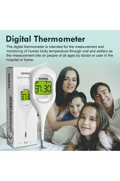 Choice 8 Sec Fast Reading Digital Oral Thermometer For Adult, Kid And Baby, Oral,underarm Temperature Me...