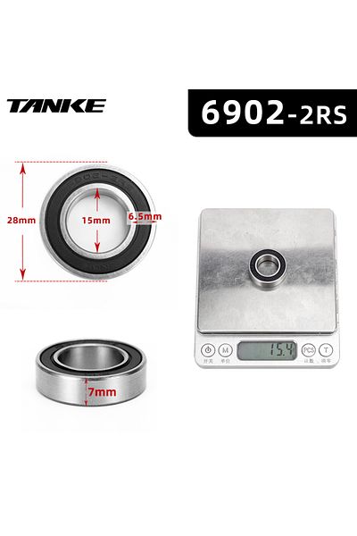 Choice 6902-2RS 2pcs Bicycle hub NBK bearing Palin 16257 or 6902 or 6804 or 6903 2RS Sealed Bearing Repair