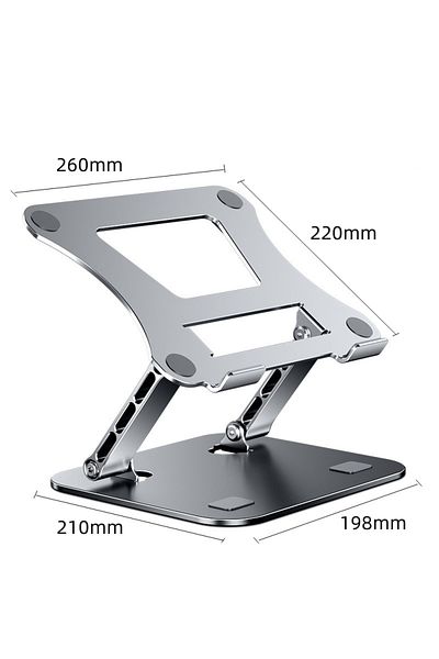 Choice Silver PANTXIKE Laptop Stand Foldable Aluminum Alloy Portable Notebook Stand 10-17 Inch Macbook Air