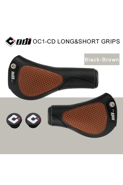 Choice Black-Brown ODI Bicycle Handlebar Ergonomic Grips Anti-Skid Long/Short...