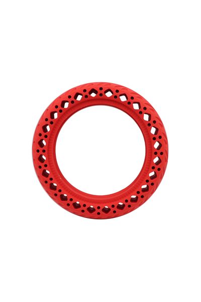 Choice 1pcs Red 8.5 Inch Tyre Electric Scooter Honeycomb Shock Absorber Damping Red Tyre Durable Rubber Sol