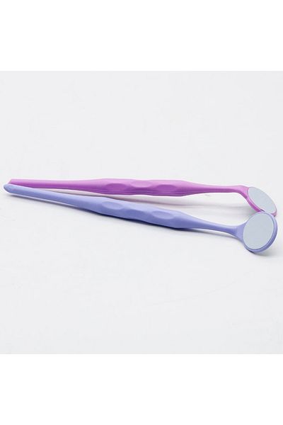 Choice AG 10pcs/Box Dental Double Sided Mouth Mirrors Autoclavable Surface Exam Reflectors With Handle O...