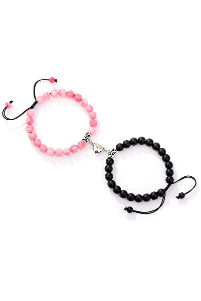 Choice أساور مغناطيسية للزوجين للنساء والرجال على شكل قلب رومانسي متطابق للعش...