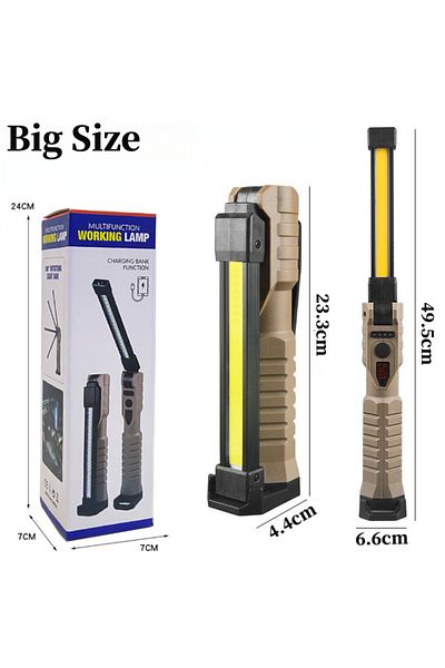 Choice Big size USB Rechargeable LED Work Light 1000 Lumens COB Lantern with Power Capacity Indicator Handl
