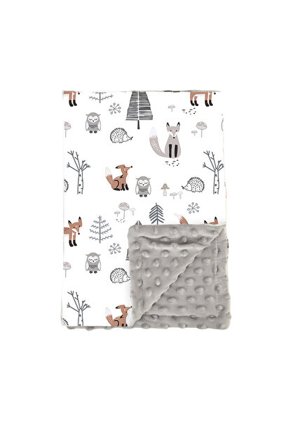 Choice 100X75cm Owl Fox Winter Baby Swaddle Blanket Swaddling Soft Doudou Blanket Photography Accessories B