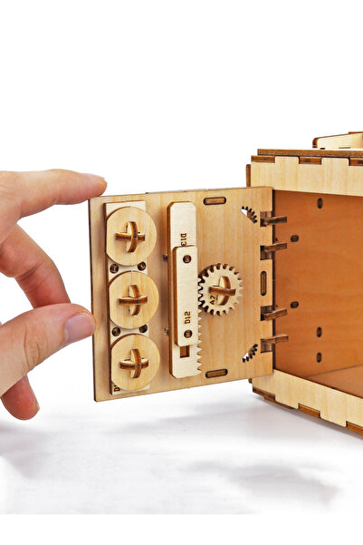 Choice 3D Wooden Puzzle DIY Locker Puzzle Box with Combination Model Kit for Adults and Kids to Build M...