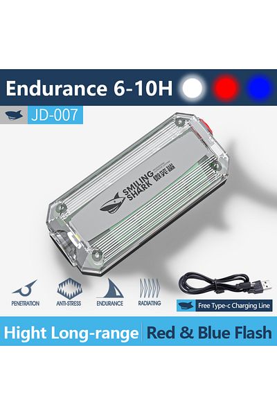 Choice Lithium Polymer Battery JD-007 Smiling Shark JD007 Red Blue Strobe Light Police Light Warning Lights