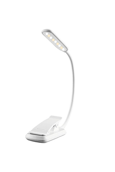 Choice مصباح قراءة صغير أبيض 9 LED مصباح كتاب قابل لإعادة الشحن عبر USB مصباح...
