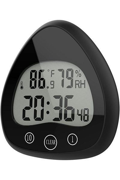 COOYA Clock Timer, Waterproof, with Visual Countdown, Temperature Humidity Sensing,for Shower Kitchen