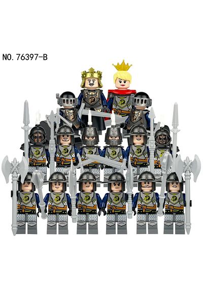 Choice 76397-B King knight troops, building blocks, figures, humanoid dolls, toys, mini figures, children's
