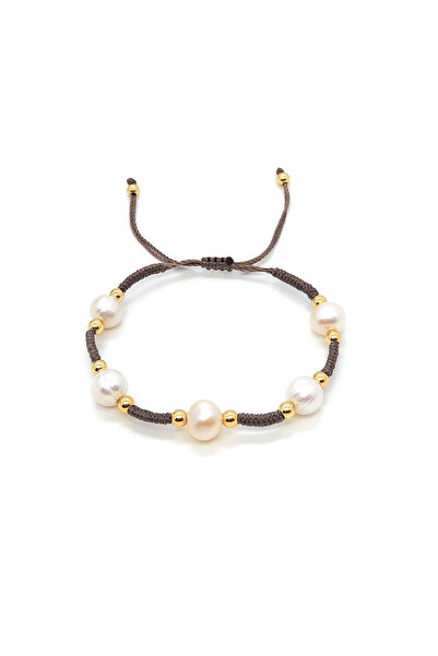 Choice سوار ZZS230043B KKBEAD مصنوع يدويًا من حبل مضفر للنساء والرجال مجوهرات عتيقة من المياه العذبة الطبيعية