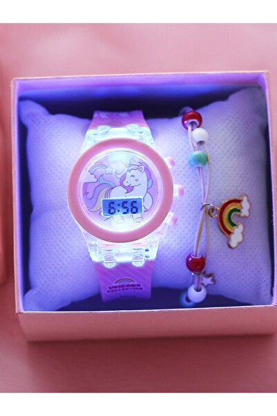 Choice ساعة منبه مضيئة للأطفال باللون الوردي، متعددة الوظائف، ملونة، رياضية، ...