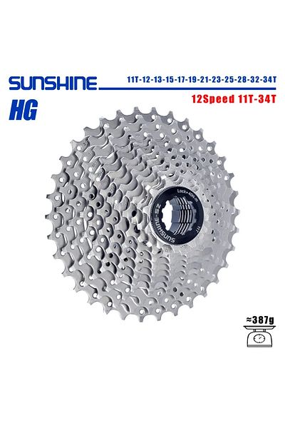 Choice 12S 11-34T Sunshine 12 Speed Road Bike Cassette 12v 11-28T 11-32T 11-34T Bicycle Cassette K7 Tape Ro