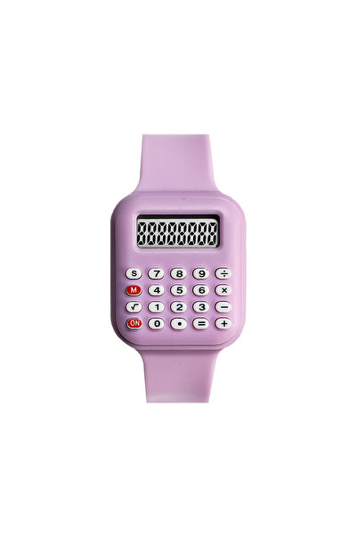 Choice ساعة أطفال جديدة بحزام أرجواني فاتح 2025 مع آلة حاسبة ساعات للبنات الط...