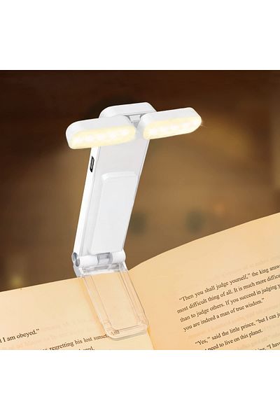 Choice White Reading Light, USB Rechargeable Book Light for Reading At Night in Bed,LED Clip on Portable Bo