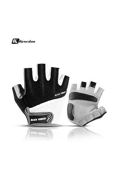 Choice M A0055-BLACK Shockproof GEL Pad Cycling Gloves Half Finger Sport Resistance Men Women Summer Gym Fi