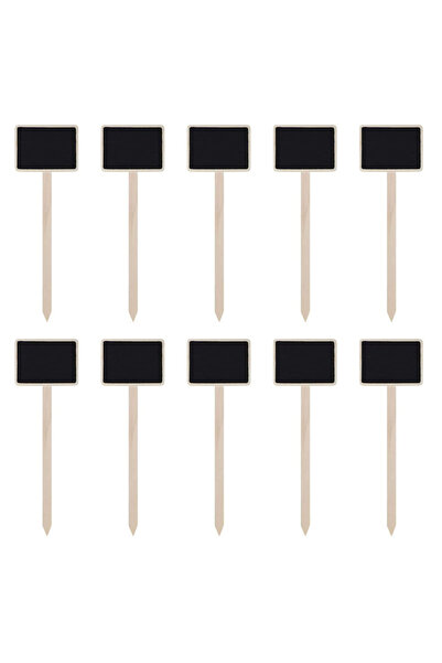 Choice 20pcs black 20pcs Mini Wood Chalkboard Stakes Wooden Plant Tags Markers Blackboard Garden Labels Sig