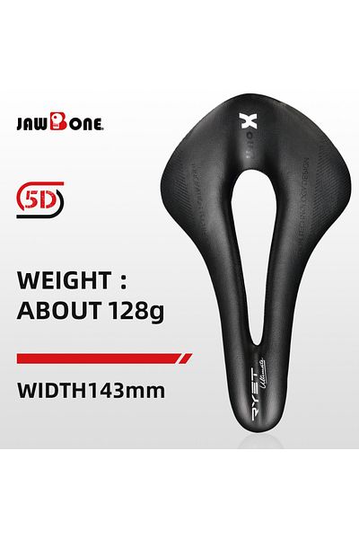 Choice 143MM Jawbone Bike Saddle 5D 6D 7D Ultralight Full Carbon 143mm 150mm 155mm Leather MTB Bicycle Road