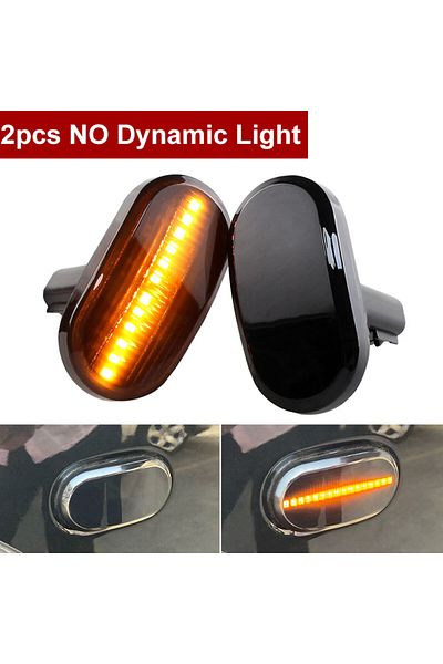 Choice 2pcs NO Dynamic 2PCS Led Dynamic Side Marker Turn Signal Indicator Repeater Light For SUZUKI JIMNY J