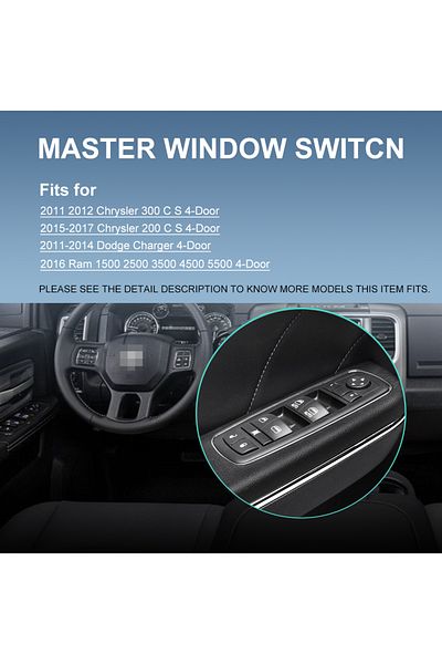 Choice Dual-Automatic Electric Master Power Window Switch For Dodge Charger 2011-2014 Replacement for 68...