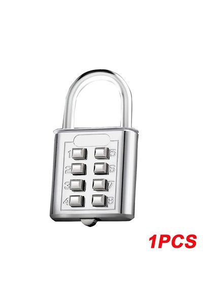 Choice Silver 1PCS 8 Digits Password Code Outdoor Combination Padlock Waterproof Zinc Alloy Suitcase Trave