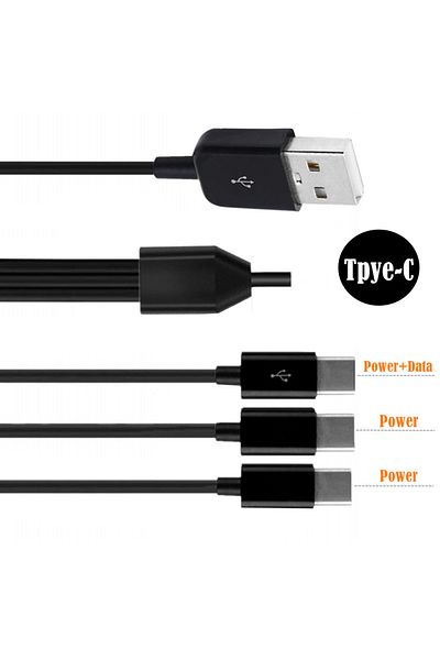 BSN 1m 1 to 3 1.5m 1m 0.3m Type-C 1 to 4 3 2 Port Type C USB C to USB Y Splitter Multiple Charging Date