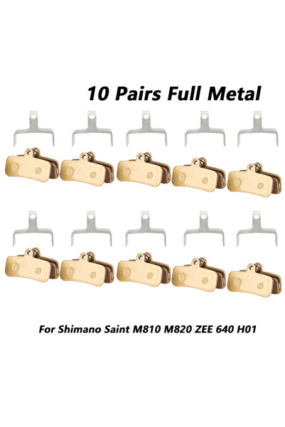 Choice 10 أزواج من وسادات فرامل قرص الدراجة المعدنية بالكامل المصنوعة من الرا...