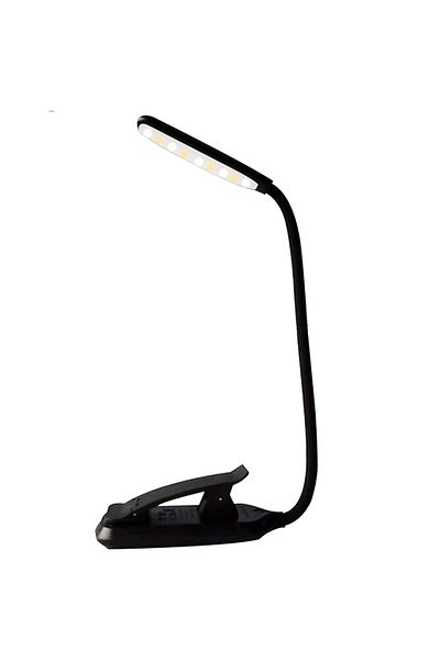 Choice Black Mini 9 LED Reading Light Book Light Lamp USB Rechargeable Warm Clip Lamp Brightness Stepless D