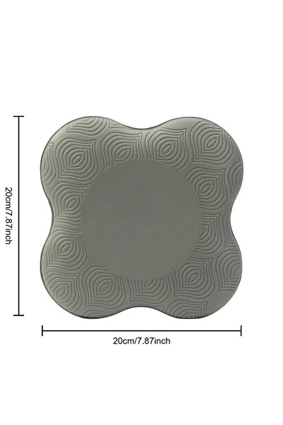 Choice وسادة حماية للركبة ناعمة ومسطحة مضادة للانزلاق سميكة من مادة TPE باللون الرمادي (قطعة واحدة)