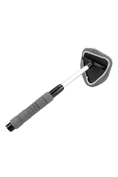 LEEPEE Grey Suit Car Windshield Cleaning Brush Microfiber Telescopic Window Glass Cleaner Car Window Cleane