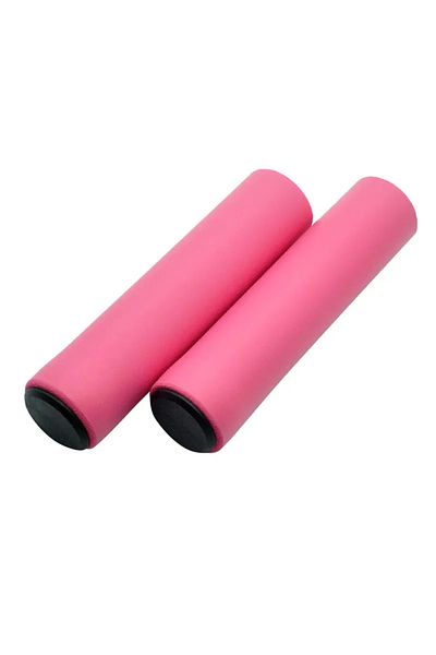 Choice 07 pink 1 pair bicycle grips super light silicone non-slip shock absorptiontype Road handle bike bic
