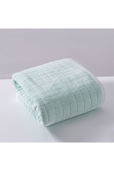 Choice Green 40X80cm Square Spiral Bath Towel Designer Solid Color Quick Drying Water Absorbing Dry Hair Ho
