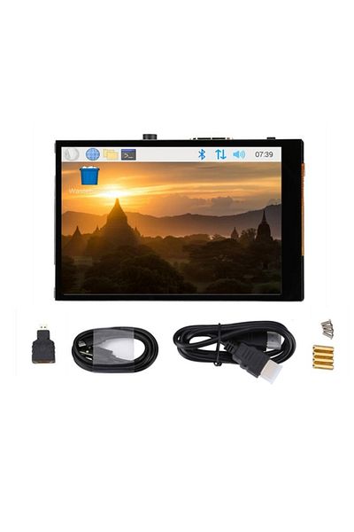 Choice شاشة LCD تعمل باللمس بالسعة 3.5 بوصة جديدة HDMI لـ Raspberry Pi 4B 3B+ AIDA64 شاشة كمبيوتر شخصي 3...