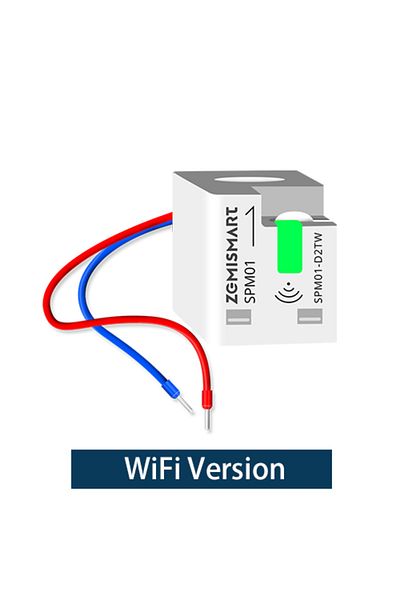 Choice WiFi Version Zemismart Smart Energy Meter Zigbee WiFi Monitor Electric Sensor Real-time Measure Work