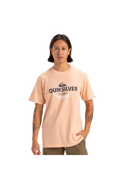 Quiksilver Ανδρικό ροζ μπλουζάκι τυπωμένο ανδρικό μπλουζάκι Eqyzt08064