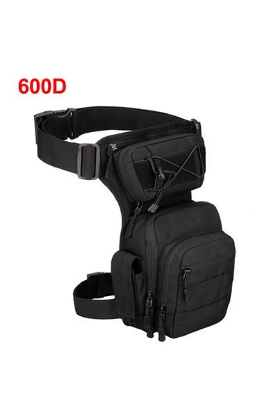 Choice حقيبة خصر سوداء 600D للرجال، حقيبة حزام متعددة الاستخدامات، حقيبة خصر للرجال، بنطال ضيق لركوب الدراجات النارية، بنطال ضيق للفخذ