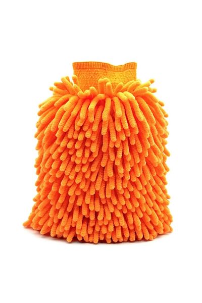 Choice Orange Microfiber Car Wash Mitt Double Sided Chenille Auto Gloves Ultra Absorbent Wash Car Sponge Sc